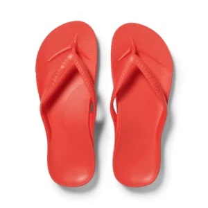 A pair of arch support flip flops so comfy and supportive, you'll never want to take them off your feet!.